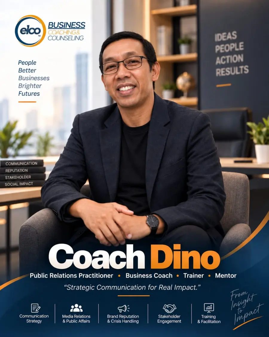 Coach Dino, Public Relations Practitioner dan Business Coach ELCO